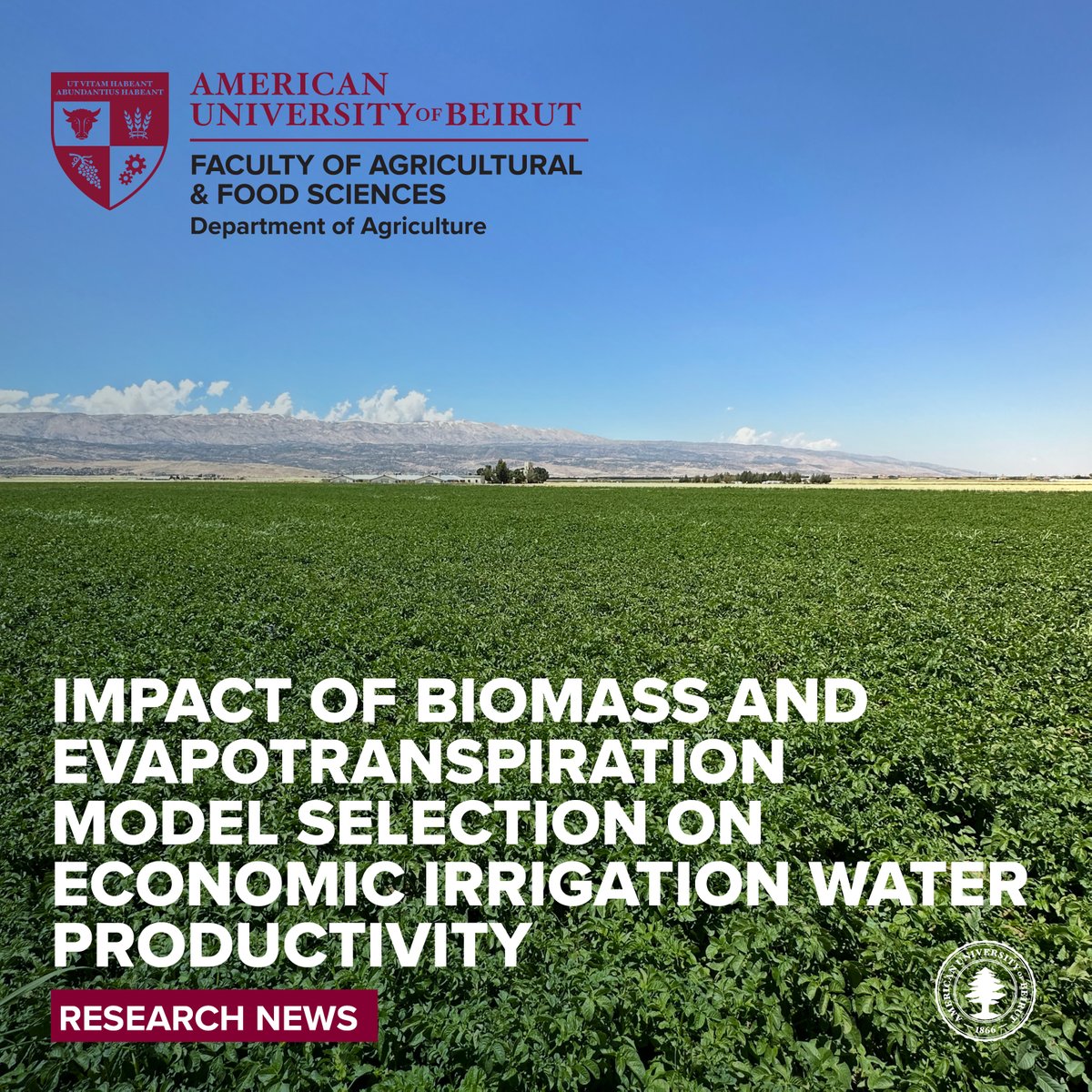 Discover how using economic irrigation water productivity indicators can shape on-farm irrigation decisions & enhance policy precision in water-scarce basins. Read #AgHive #AGRI #FAFS latest research article: bitly.ws/3f8is