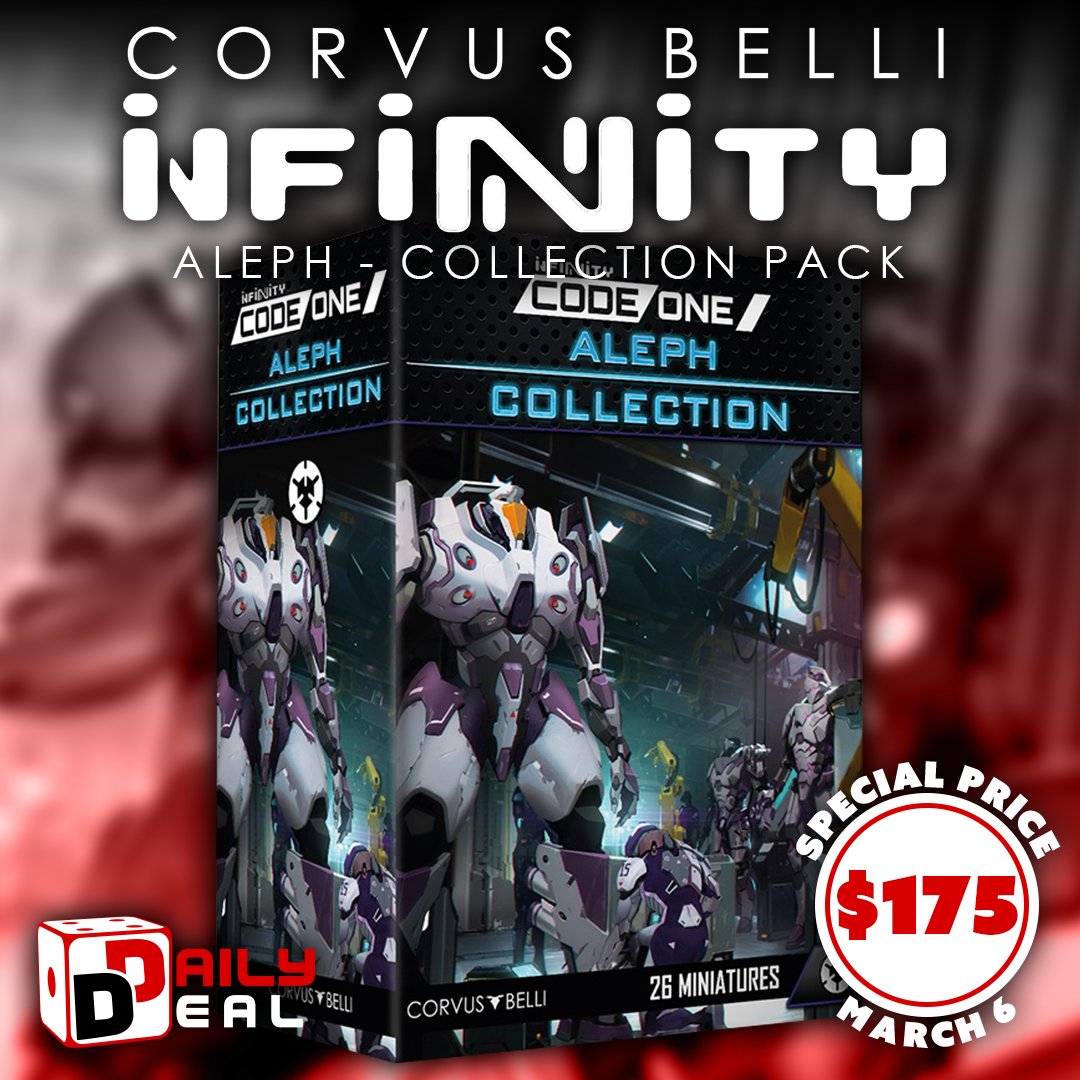 MiniMartTalk's tweet image. ALEPH is the greatest ally of humanity, and without her, the intergalactic sociopolitical and economic framework would crumble.  Shop today&apos;s Daily Deal Infinity CodeOne: ALEPH - Collection Pack NOW: ow.ly/t2rL50QLGXL
 #ALEPH #InfinityCodeOne #dailydeal #soMINIgames