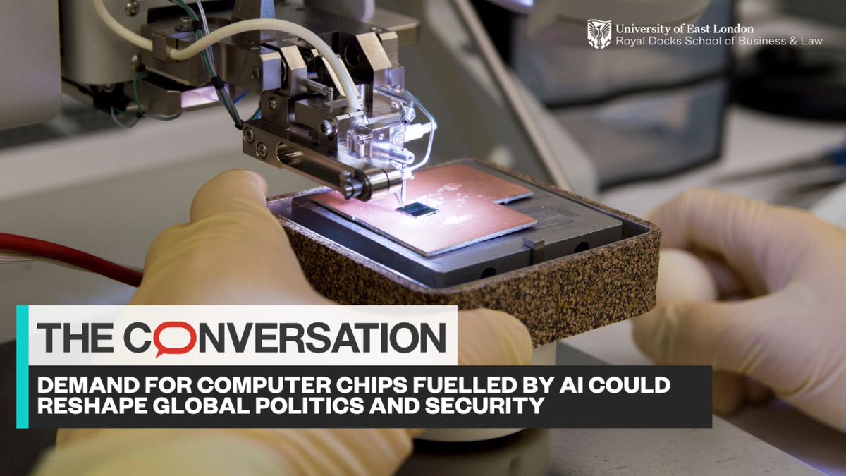 RDSBL's Kirk Chang and @dralinavaduva, leading voices in tech and business, explore the global race for powerful computer chips in their recent article for @TheConversation. 🚀🔍 

Dive into insights on #AI, #GeoPolitics, #GlobalSecurity here: bit.ly/3TmmYU2

#RDSBLNews