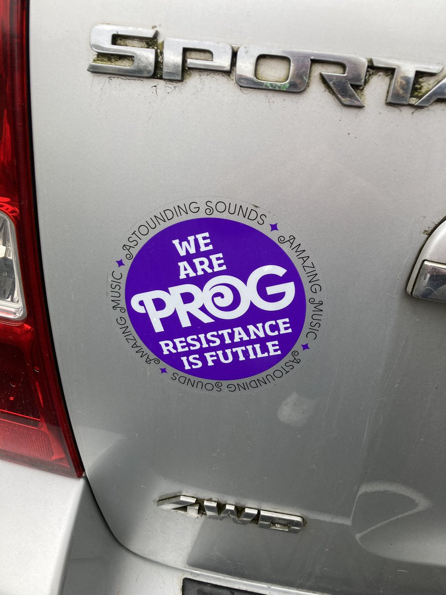 ProgWinds's tweet image. Great weekend at Fusion 5! What a great bunch of folks! #Progzilla Summed up precisely by the sticker on my car!
