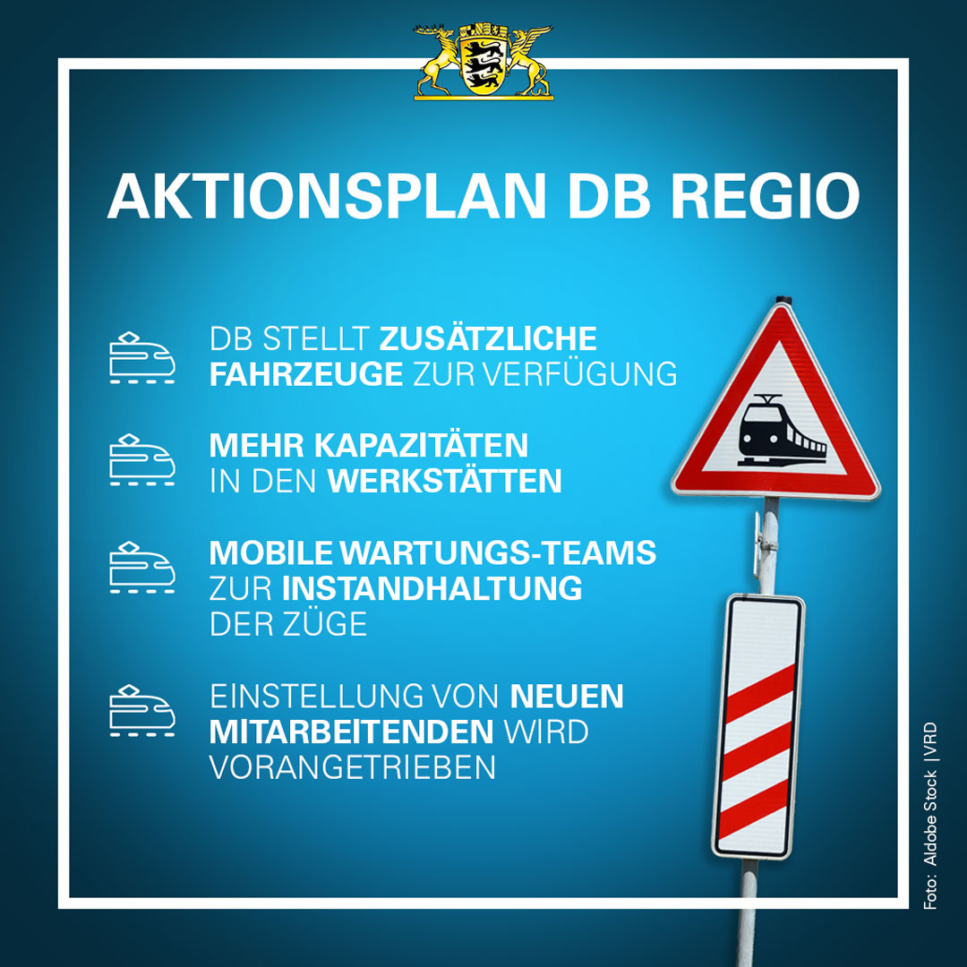 Der Zugverkehr der #DeutscheBahn muss bei uns im Land besser werden. Das haben wir mit der #Bahn besprochen. Jetzt gibt es einen konkreten Plan von Seiten der DB.