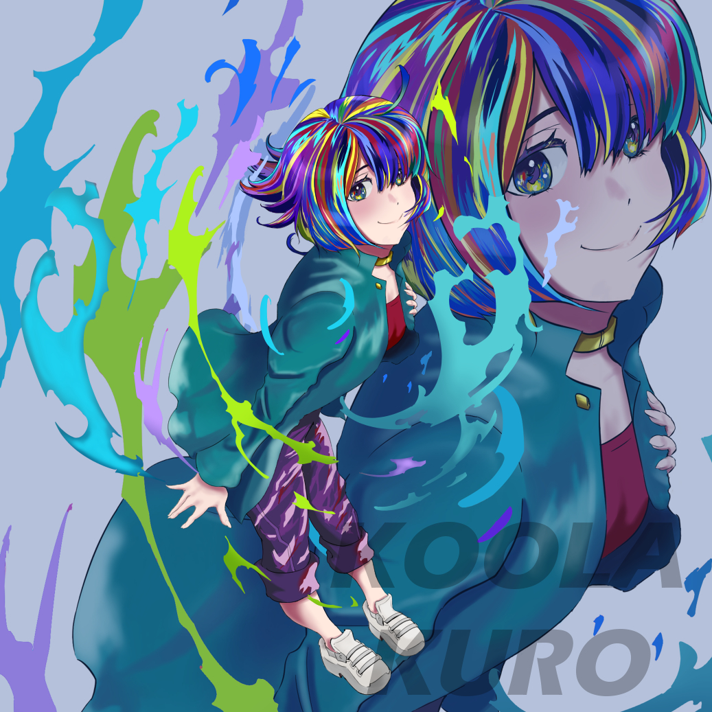 koolakuro's tweet photo. My New OC! Rainbow-haired girl! 

น้องหัวรุ้ง #animegirl #originalcharacter #illustration https://t.co/gb2Ygaobph