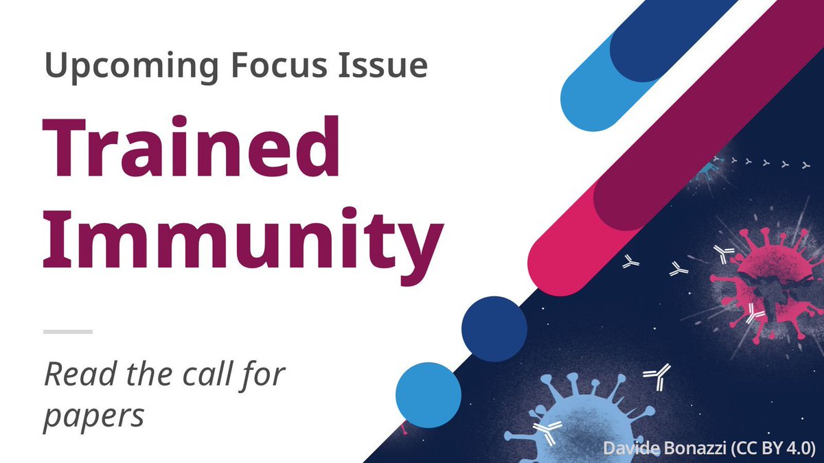 Innate immunity was long thought to be devoid of immunological memory until a landmark study a decade ago introduced the concept of #TrainedImmunity. Today, we invite research to a new Focus Issue on Trained Immunity. Find out more and spread the word. elifesciences.org/inside-elife/e…