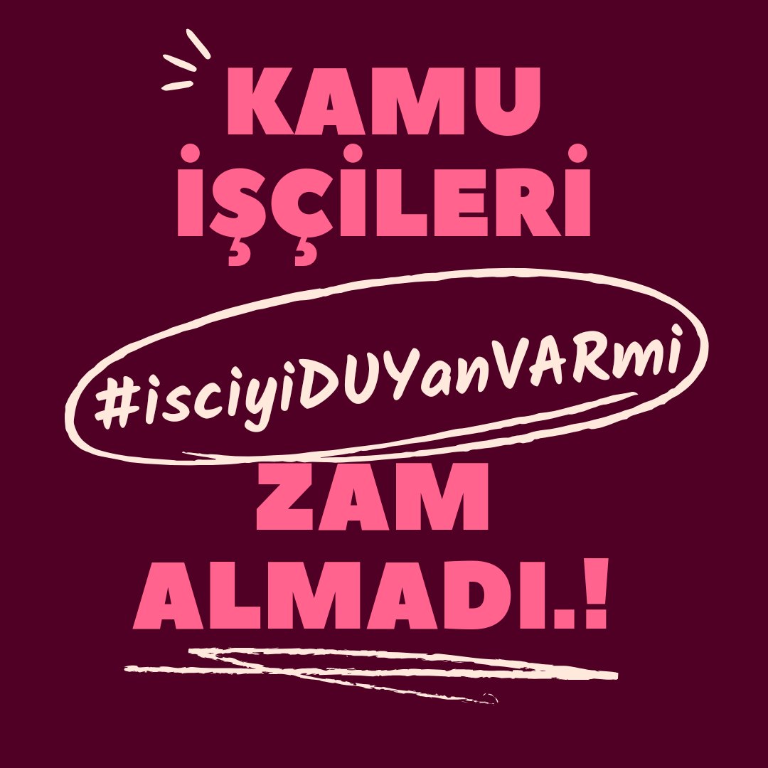#isciyiDUYanVARmi
 SendikaNerede?
<a href="/turkiskonf/">TÜRK-İŞ</a>  🏖 
<a href="/hakiskonf/">HAKİŞ KONFEDERASYONU</a> 🏖

Memura %49,25 😍
İşçiye %32,57      😡