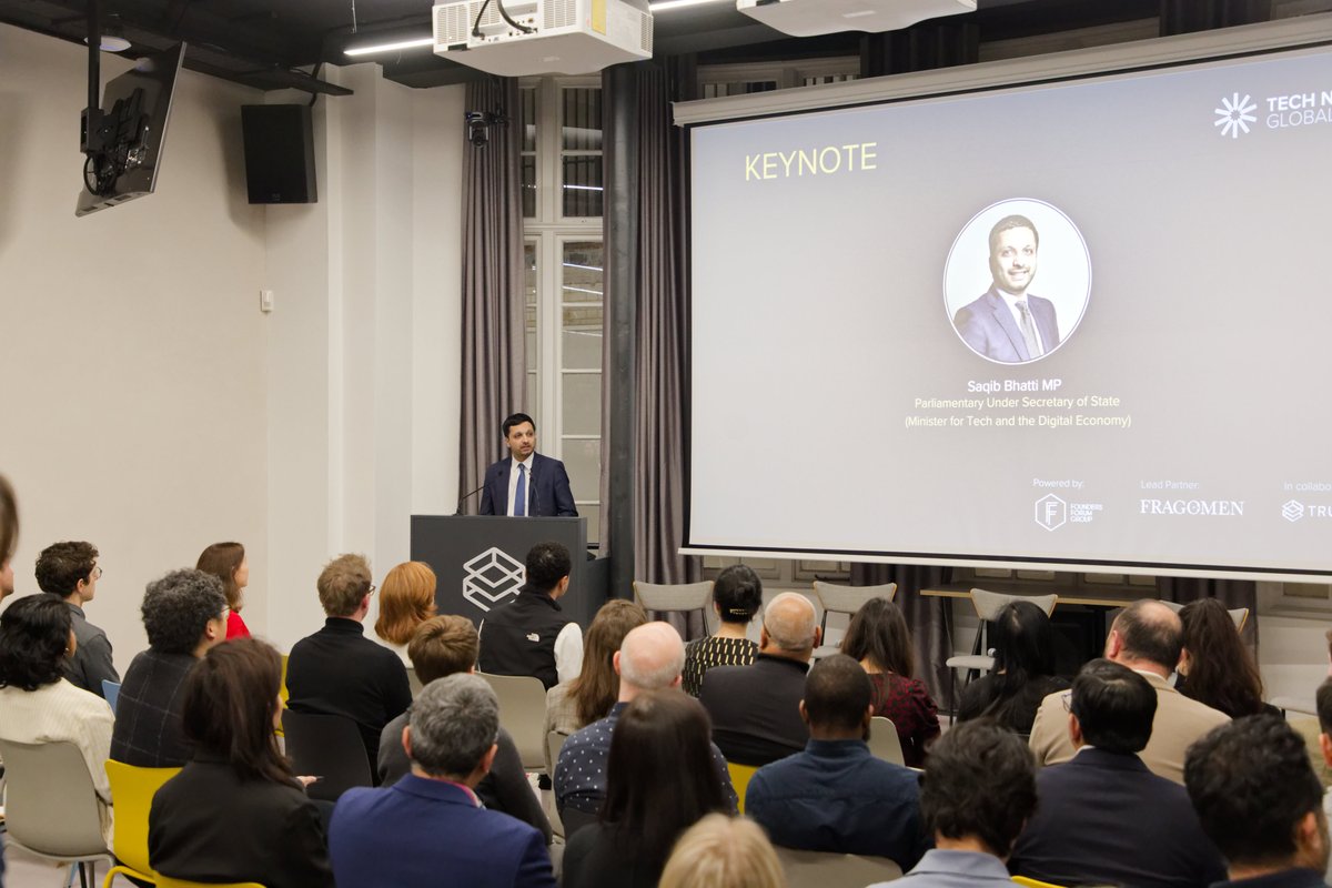 TechNation's tweet image. Last night we celebrated 10 Years of the Global Talent Visa at @TrueLayer HQ. Highlights include Saqib Bhatti MP MBE, @SciTechgovuk keynote on the significance of skilled immigration for UK tech growth &amp;amp; panel discussions on boosting the UK&apos;s appeal for tech talent.