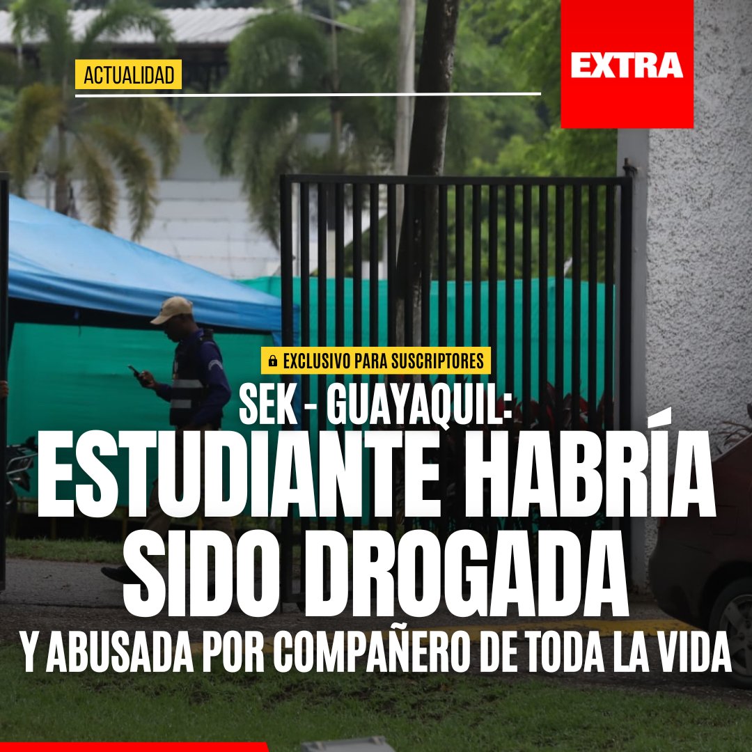 Caso SEK-Guayaquil: Presunto violador de estudiante en viaje por finalización de bachillerato fugó del país. La víctima se graduará pronto y podría encontrarse con los cómplices de la agresión en la ceremonia. ¿Qué más se sabe?

Los detalles 👉ow.ly/aC6W50QMu4J