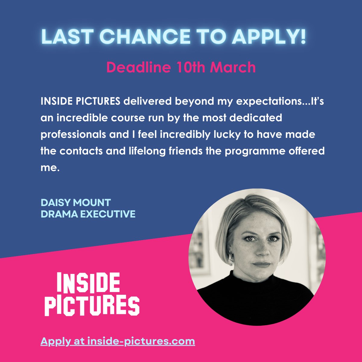 Last chance to apply! 
#Filmmaking