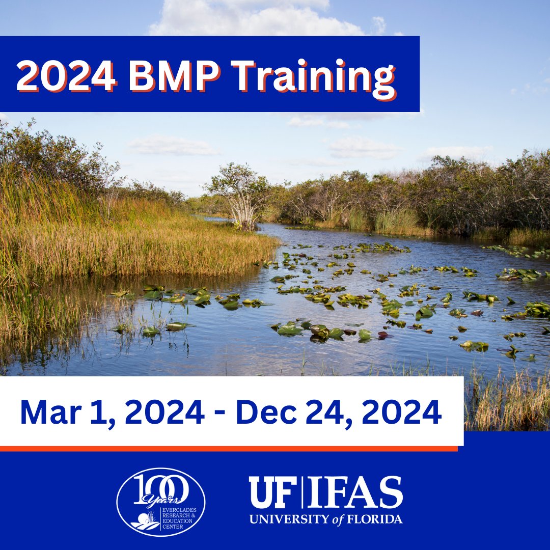 The Everglades Agricultural Area (EAA) Phosphorus Best Management Practices Training is now available. (English and Spanish) Link: ifas-bmp-eaa.catalog.instructure.com