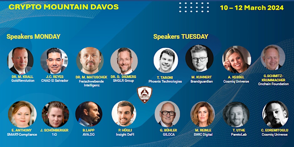 Our Co-Founder @DanielDiemers will be speaking at the legendary #CryptoMountain event in Davos, Switzerland - Web 3.0 in the Era of Artificial Intelligence #singularity #SNGLR #exponentialtechnologies #AI #blockchain #metaverse #Web3