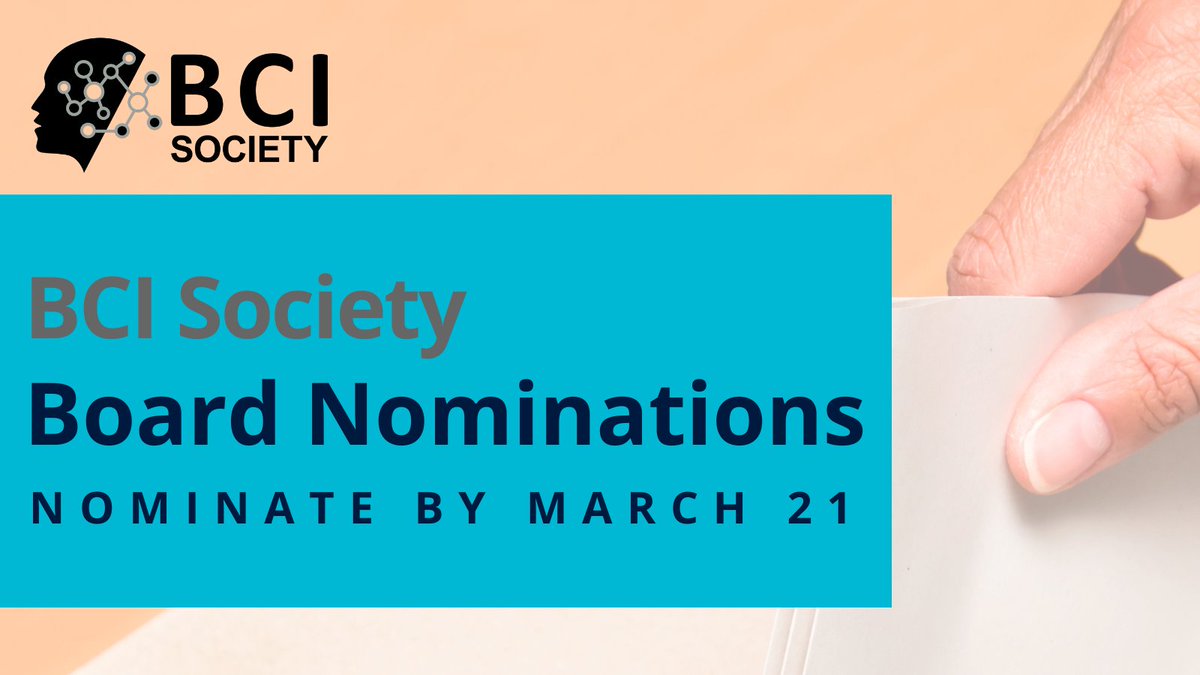 Members of #BCI Society are entitled to nominate themselves to serve on the Board. Members are also invited to contact suitable candidates and encourage them to submit their name for consideration or nominate them with their approval. Close March 21 bcisociety.org/about/election…