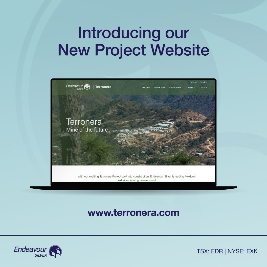 EDRSilverCorp's tweet image. Exciting news! We've launched the official website for our Terronera project in Mexico. Dive into the details, explore our commitment to sustainability, and follow our journey. Check it out here: terronera.com #MiningMexico $EDR $EXK #silver #mining