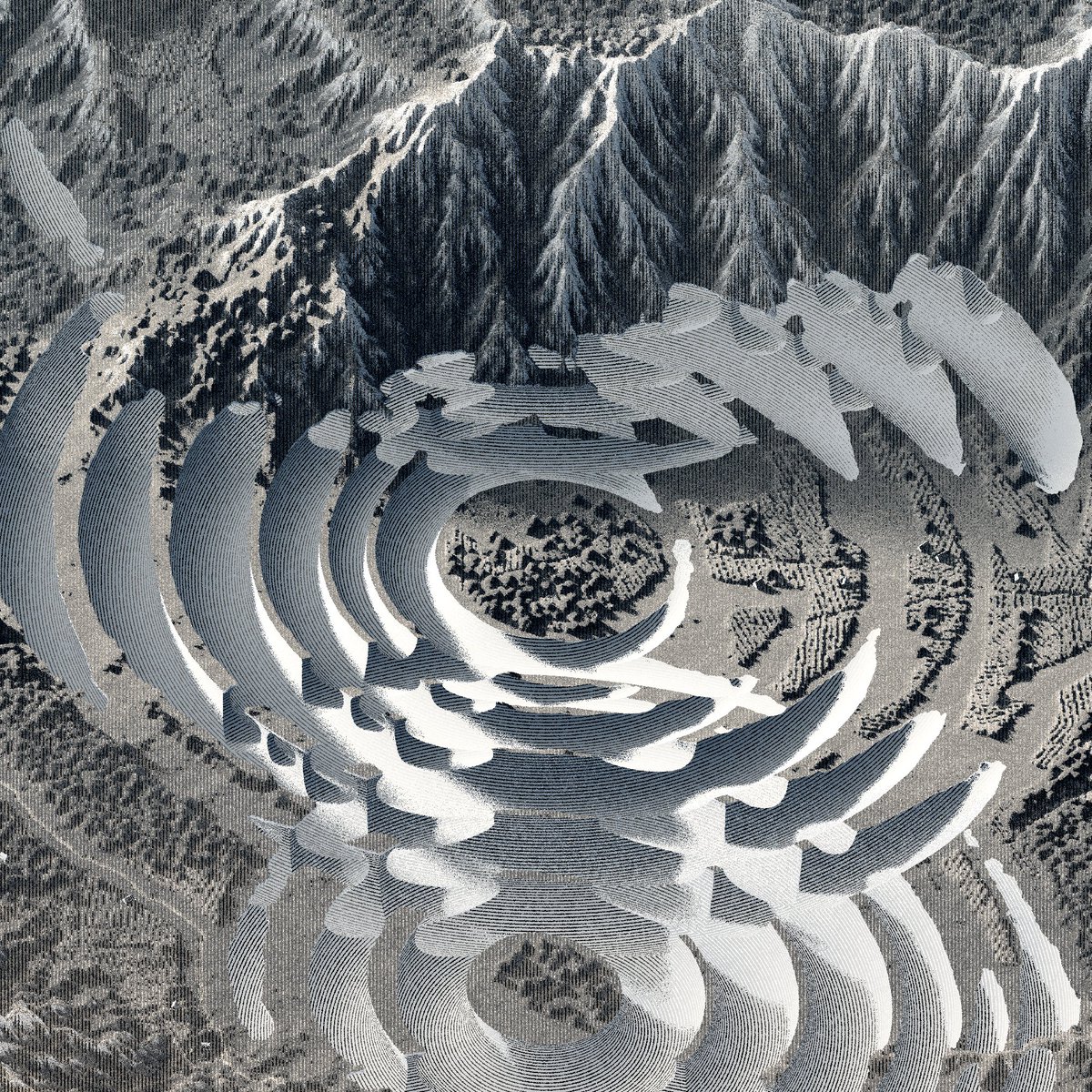 beautifully balanced composition on this one with crop circles perfectly centered on the artwork ❤️