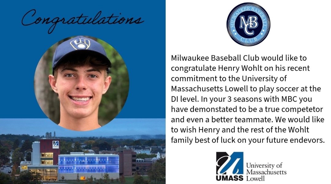 club_milwaukee's tweet photo. Congratulations, Henry Wohlt!

We are very proud of you! MBC promotes multi-sport athletes and the work ethic needed to be a dedicated student athlete. Henry is a true competitor and an amazing team player. We know you will go on to do great things. #WeAreMBC https://t.co/JB2UKgWrb4