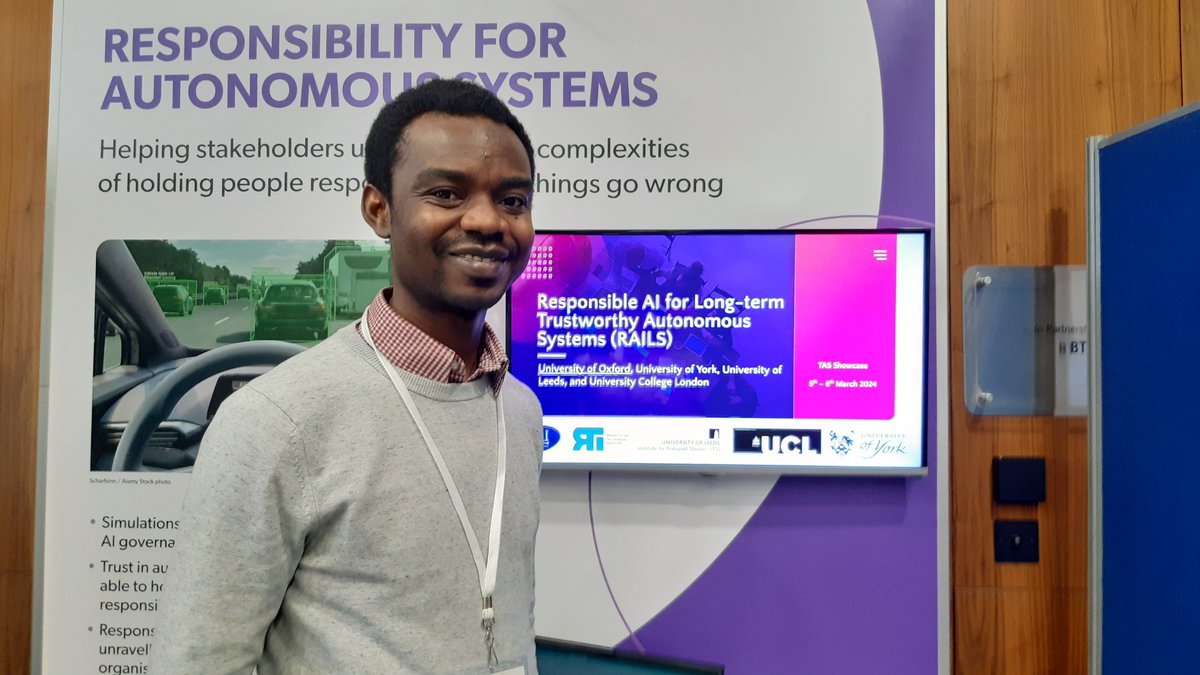 SteadyBits's tweet image. Quite exciting presenting outputs from our #RAILS project in the 2024 Trustworthy Autonomous Systems (TAS) Showcase event, and learning about other interesting projects. #TASShowcase