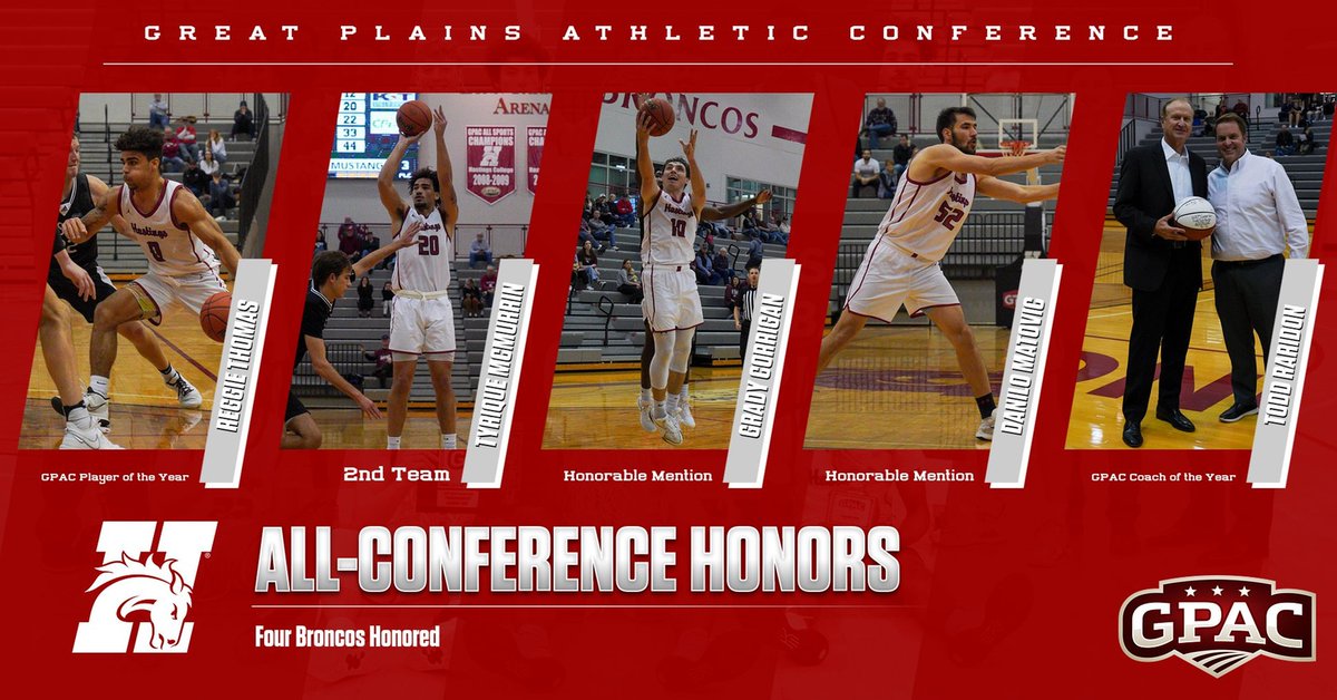 Congratulations to the @HCBroncoWBB and @HCBroncoMBB members awarded all-conference honors, including @GPACSports Player of the Year Reggie Thomas and Coach of the Year Todd Raridon!

#basketball #allconference #gobroncos #broncoseverywhere