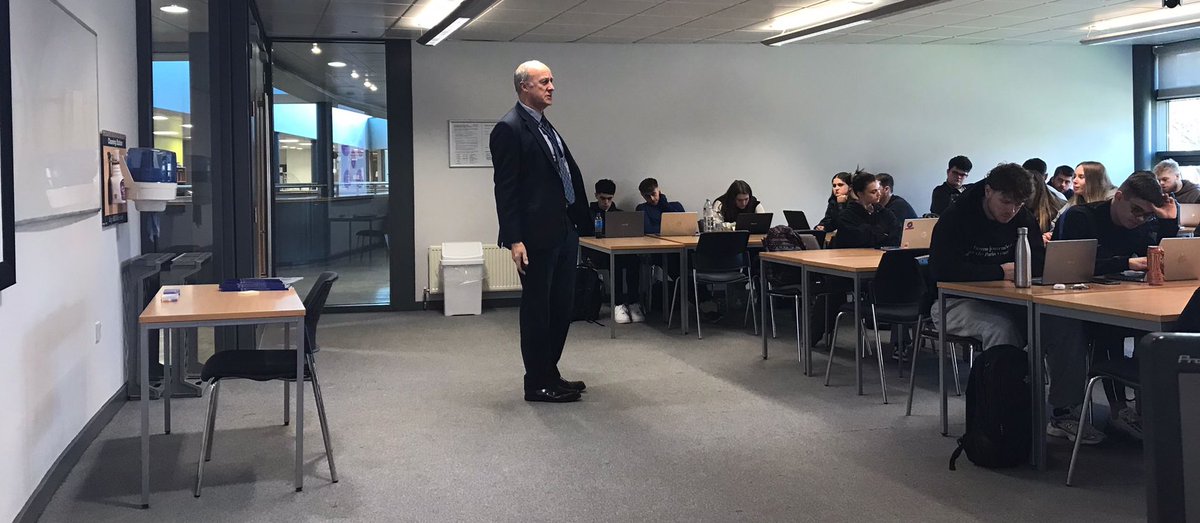 Yesterday, the Deputy PCC for Lancashire, Andy Pratt MBE, was our guest speaker on Police Ethics & Integrity. He covered governance, accountability & role of the OPCC/PCC Policing Panel Thanks for taking the time to speak to our students! @LancsPCC @edgehill @PolicingCrowds