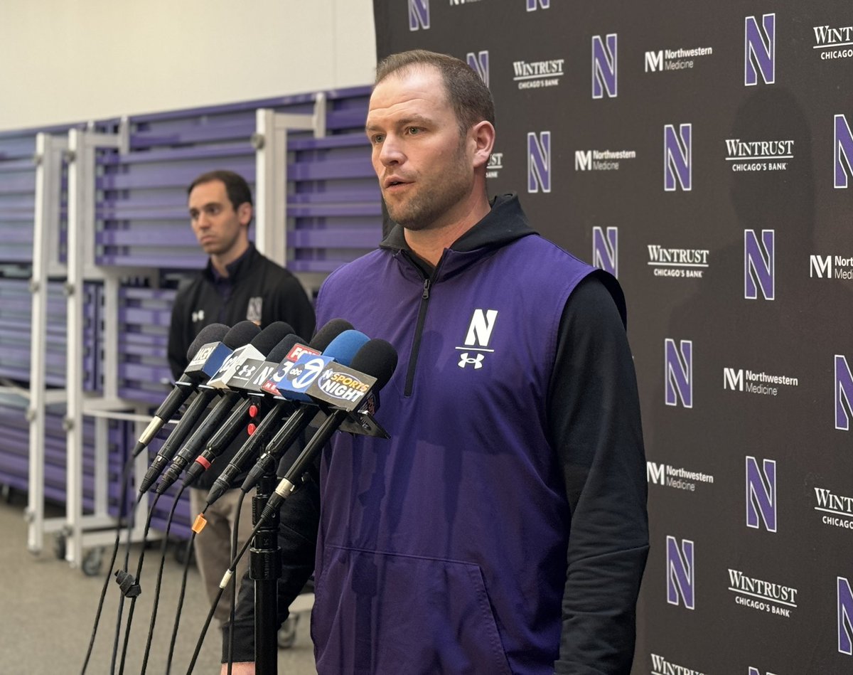 Asked if NIL played a role in Rod Heard’s transfer to Notre Dame, Northwestern coach David Braun says: “Honestly, I don't know how much it played, but what I can say I'm really proud of is Rod’s leaving Northwestern with his degree, Wildcat through and through. And at the end of