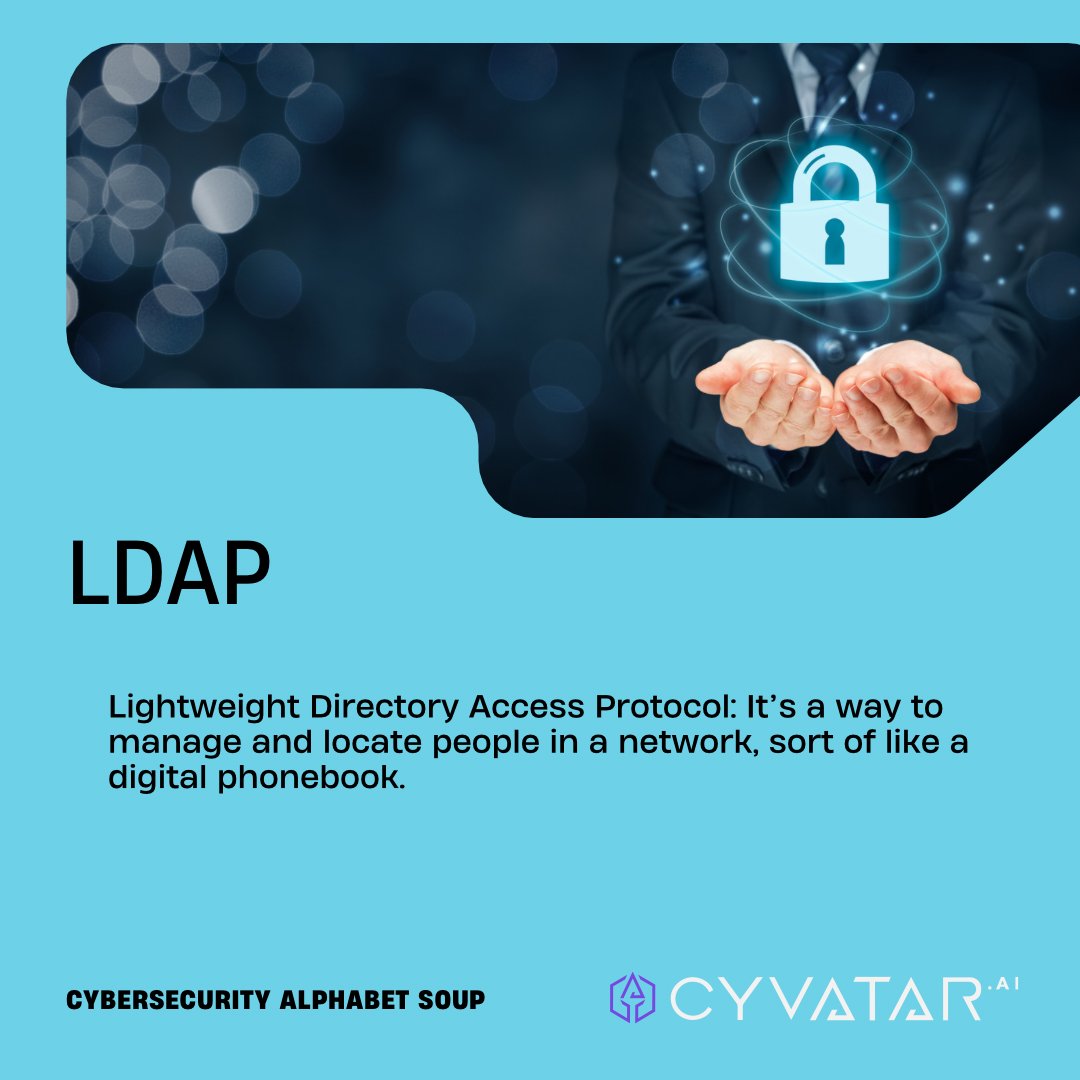 cyvatar's tweet image. Shedding light on #LDAP. Let&apos;s uncover the significance of this technology in our everyday online interactions. #CyberEducation #TechInsight #Cyvatar