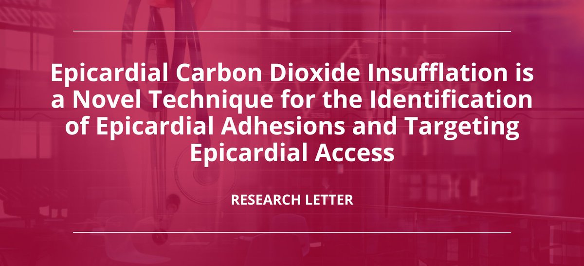 Penn Cardiology (@penncardiology) on Twitter photo A <a href="/PennCardiology/">Penn Cardiology</a> π shares why epicardial carbon dioxide insufflation is a novel technique for the identifying epicardial adhesions & targeting epicardial access.
Read it hereβ‘οΈ spr.ly/6015XG24h
βοΈ <a href="/AlirezaOraii/">Alireza Oraii</a> <a href="/Dr_Markman/">Timothy Markman</a> <a href="/DrFerminGarcia/">Fermin Carlos Garcia</a> <a href="/DavidCallans/">David Callans</a> <a href="/DrMatthewHyman/">Matthew Hyman</a> A <a href="/PennCardiology/">Penn Cardiology</a> π shares why epicardial carbon dioxide insufflation is a novel technique for the identifying epicardial adhesions & targeting epicardial access.
Read it hereβ‘οΈ spr.ly/6015XG24h
βοΈ <a href="/AlirezaOraii/">Alireza Oraii</a> <a href="/Dr_Markman/">Timothy Markman</a> <a href="/DrFerminGarcia/">Fermin Carlos Garcia</a> <a href="/DavidCallans/">David Callans</a> <a href="/DrMatthewHyman/">Matthew Hyman</a>
