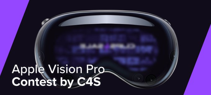 C4S is hosting a giveaway for an Apple Vision Pro! 🍎 Just whip up some amazing Spatial Video content