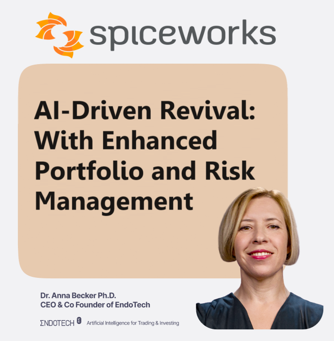 EndoTech in the News 🔥🔥🔥 @Spiceworks talks to @AnnaBeckerDr about the AI revival in financial institutions. THIS is the future of managing opportunity and risk. 💯💯💯 Read the write up: spiceworks.com/tech/artificia…