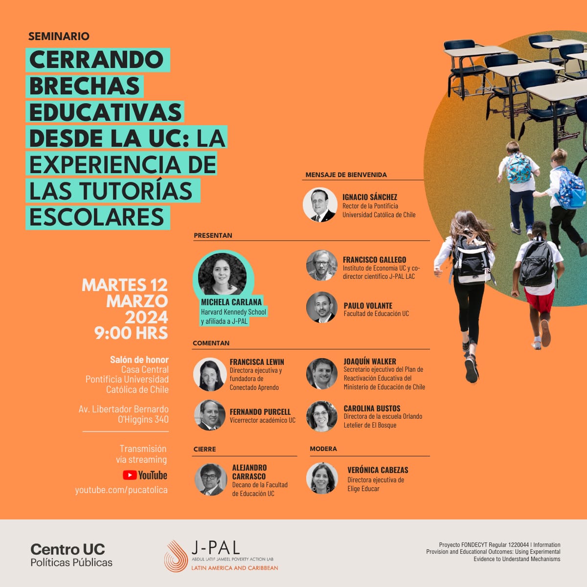 Nuestra afiliada @michelacarlana (@Kennedy_School) compartirá su experiencia sobre tutorías online en el seminario internacional “Cerrando brechas educativas desde la UC: la experiencia de las tutorías escolares” Inscríbase: j-p.al/gvo