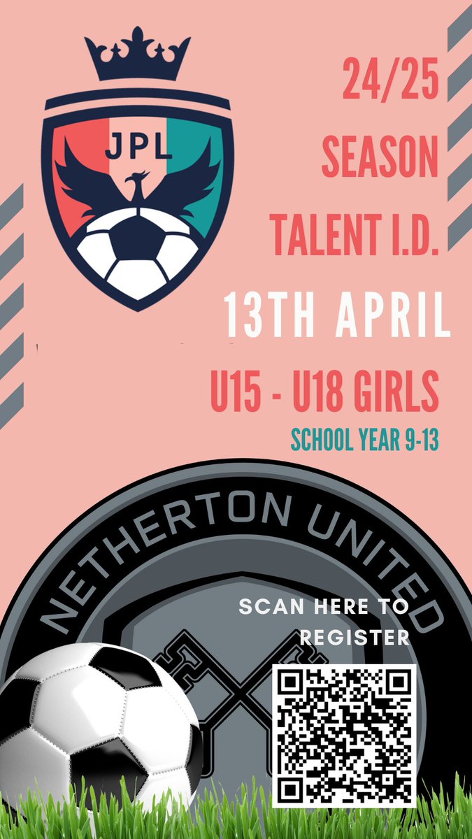 Were on the hunt for new JPL talent for the 24/25 Season - Trials to be held on 13th April. U15 &amp; U18 Girls Teams - Register your interest now.  

@jpluk 

form.jotform.com/240294163815355