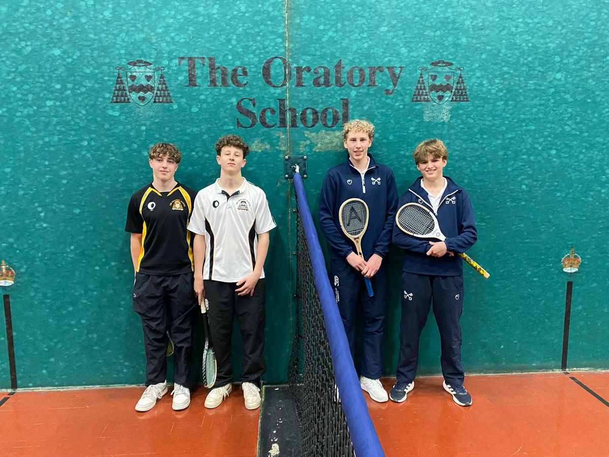 A super afternoon of rackets sports yesterday, welcoming @TeddiesSport for Senior Badminton and @RadleyCollege for Senior Real Tennis. Some very even matches & wonderful displays of sportsmanship throughout. An 8-all draw 🏸 and a 4-1 win 🎾 @OratorySport