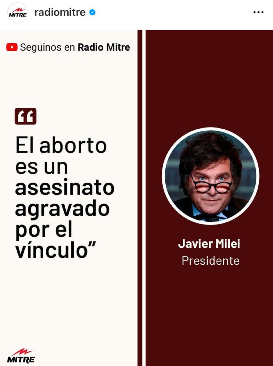 Así es! Y todos los Argentinos tenemos la obligación de defender a ese Argentino que quiere nacer en esta tierra, la legítima defensa de un tercero es la que ordena esa acción en defensa de la vida. <a href="/JMilei/">Javier Milei</a> <a href="/OPRArgentina/">Oficina del Presidente</a> <a href="/VickyVillarruel/">Victoria Villarruel</a>
