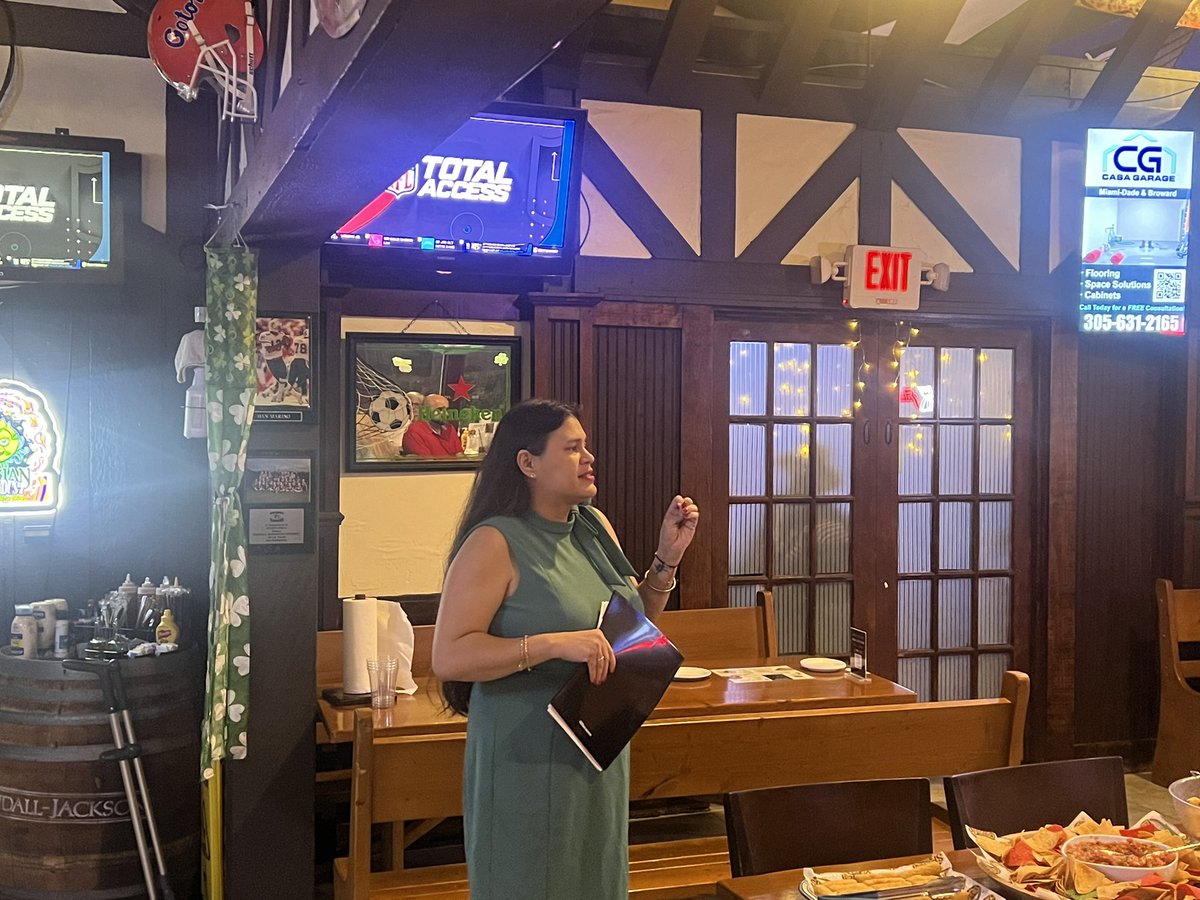 Thank you to Crystal Etienne and the @MDDPEC for hosting a wonderful event in Kendall! #FL27 deserves real leadership, and I will continue talking to voters about what’s at stake in November.