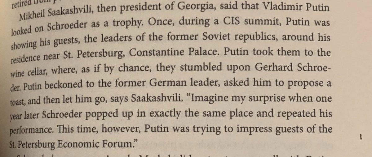 Wusstet Ihr, dass Gerhard Schröder bei Putin im Weinkeller lebt? (Quelle: Mikhail Zygar, All The Kremlin's Men)