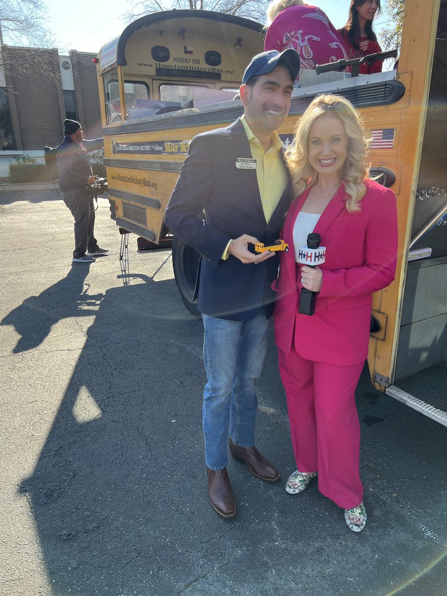Be sure WATCH 📺 @CW39 with <a href="/maggiesworld/">CW39 Houston Maggie Flecknoe</a> TODAY Wed. 9am-10am to see <a href="/mistermckinney/">Mr. McKinney</a> of <a href="/McKinneysHOU/">Mister McKinney's Historic Houston</a> talking #HOUSTONWomensHistory ….and tours at the <a href="/heritagesociety/">The Heritage Society</a> 🏠 &amp; on #MisterMcKinney ‘s famed <a href="/HOUHistoryBus/">Houston History Bus</a>  🚌 ✨ #RT