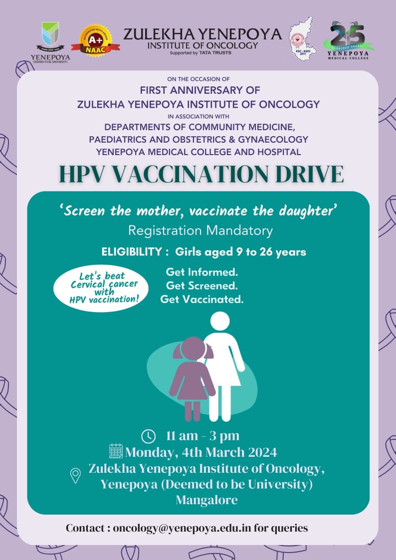 'Screen the mother,vaccinate the daughter.'
Get informed
Get Sreened
#HPVvaccination
#eliminatecervicalcacer 
WHO set the 90-70-90 targets aiming to eliminate cervical cancer by 2030. Vaccinate 90% of girls, screen 70% of women, treat 90% with cervical disease.