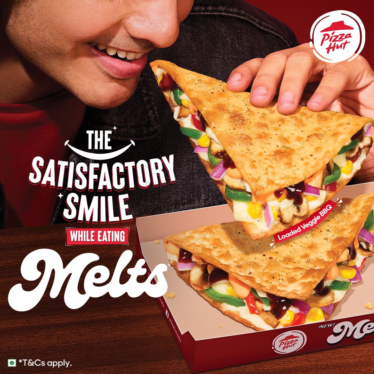 PizzaHutIN's tweet photo. The ultimate satisfaction awaits you!๐คค๐๐ โ
#PizzaHut #Melts #NewLaunch #MidweekCravings https://t.co/cbxnxUu5FK