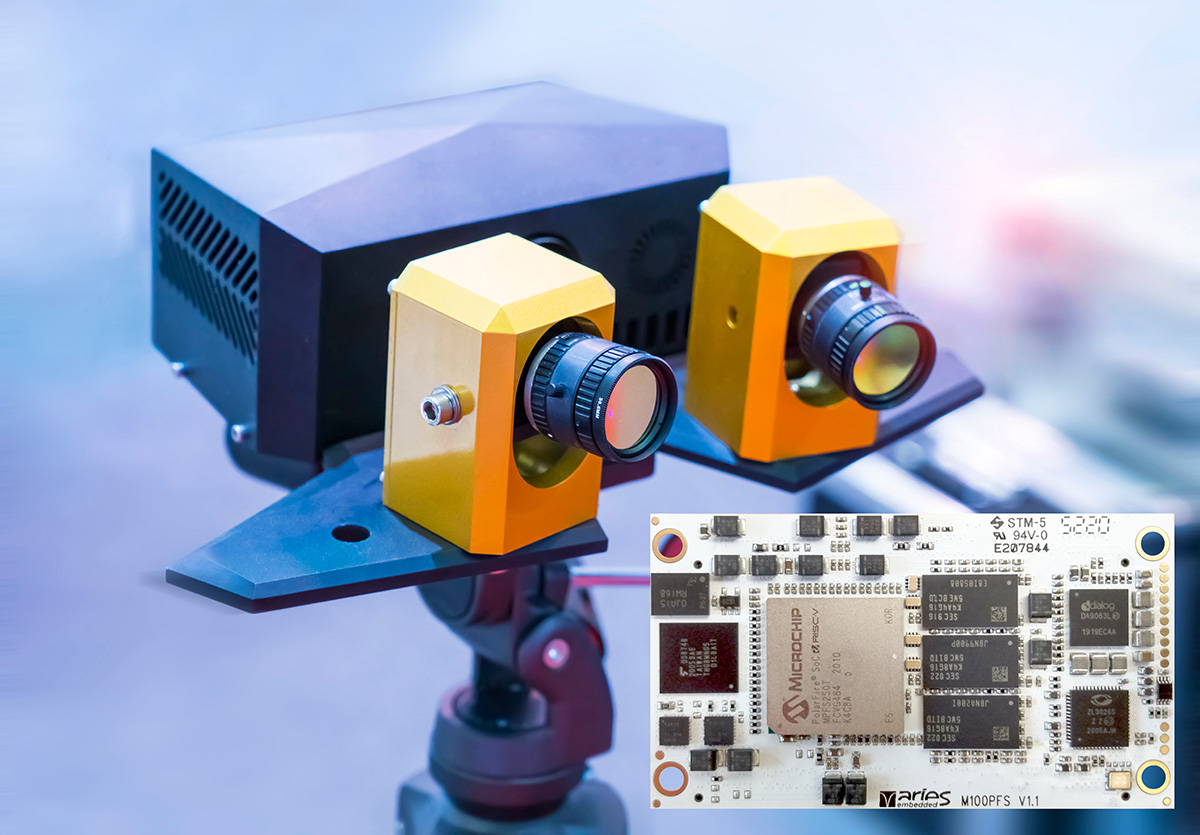 ARIES_Embedded's tweet image. Streaming images with #PolarFire FPGAs in smart vision applications - our M100PF and M100PFS SoMs rely on @MicrochipTech&apos;s PolarFire (SoC) #FPGA, with  M100PFS supporting 4 64-bit @risc_v cores.

Learn more at our stand 1-410 @embedded_world Apr 9-11 in Nuremburg!