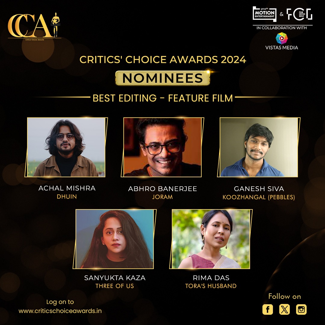 Happy to be nominated for #Koozhangal a.k.a #Pebbles ❤️ @CriticsChoiceIn @theFCGofficial @groupm_motion @VMC_sg