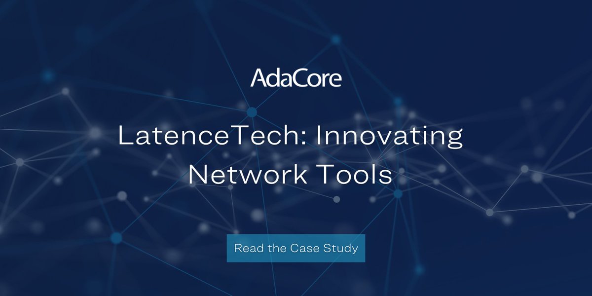 See how Latence Tech's precision in network latency tools is driving the future of 5G and IoT, with Ada's support. Read the success story here: adacore.com/papers/latence…