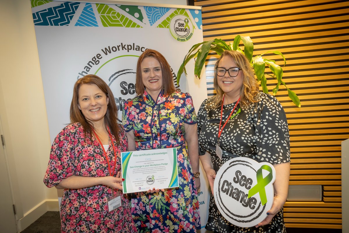 Some more photos from our See Change Workplace Certification ceremony last week. Congratulations again to everyone who received a certificate. #mentalhealth #endthestigma