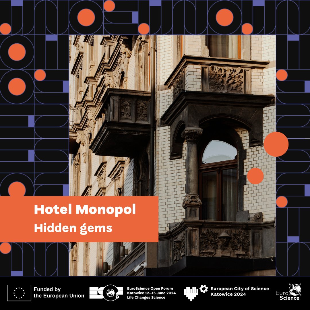 Katowice’s hidden gem: Monopol Hotel! 💎 Enjoy a 25% discount at the hotel restaurant and café; a 30% discount on booking hotel rooms between 11-16 June 2024 and more. Discover the ESOF special offer at esof.eu/monopol-hotel 🌐✨