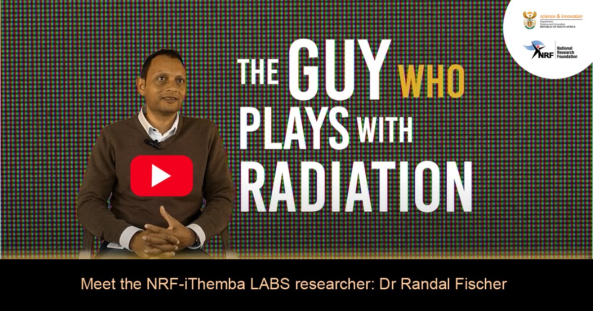 WATCH: Meet the NRF-@iThembaLABSCape researcher: youtube.com/watch?v=xMQ3Nd… Dr Randal Fischer is a Radiation and Biophysics researcher. He investigates the effects that spaceflight would have on astronauts, in particular, the interaction between radiation and biology.