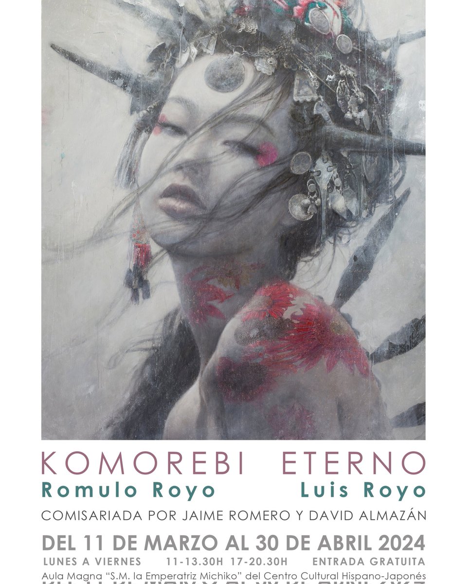 Terminando el montaje de 'Komorebi Eterno: Japón a través del Fantasy Art', de los artistas @LuisRoyoOficial y @RomuloRoyo - El 11 de marzo nos vemos en la inauguración en el @cchj_usal -Y el 12 en el conversatorio que realizaremos a las 19:30 en el salón de actos del CCHJ.