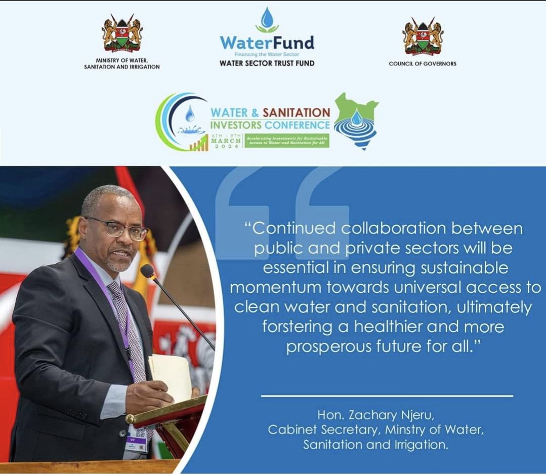 wasreb's tweet image. WATER AND SANITATION INVESTORS CONFERENCE started today (Day 1)

fb.watch/qEagJjaHki/?mi…

#waterservicesforall 
#Wasic2024