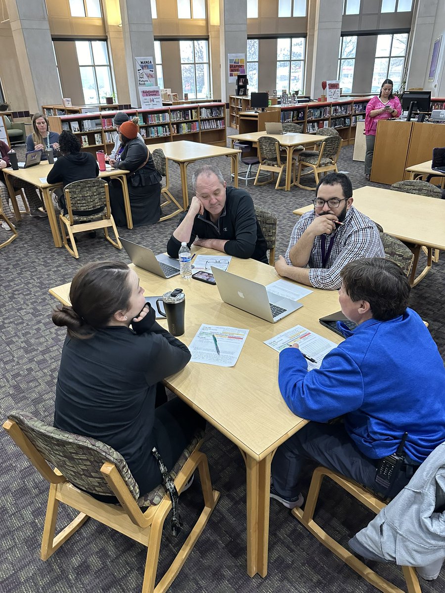 CHC_Mr_Johnson's tweet photo. Socratic Seminar PD led by our fantastic Instructional Coaches @cynthiaannb03 and @petrie_simone. #wearewayne #chcpride https://t.co/FjFd3nCD1r