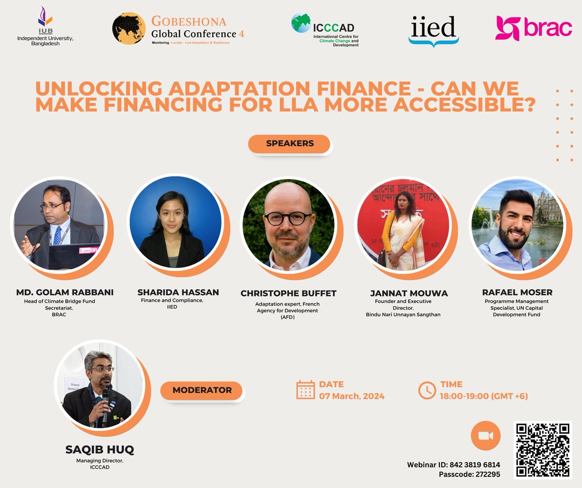 How do we actually operationalise #locallyledadaptation? funding rules and procedures often block finance for local climate action. We get into the nitty gritty of reforming finance rules at #gobeshona. Join us!
Can't join? Share your thoughts anyway: forms.gle/qYxmtdxRdiBN3R…