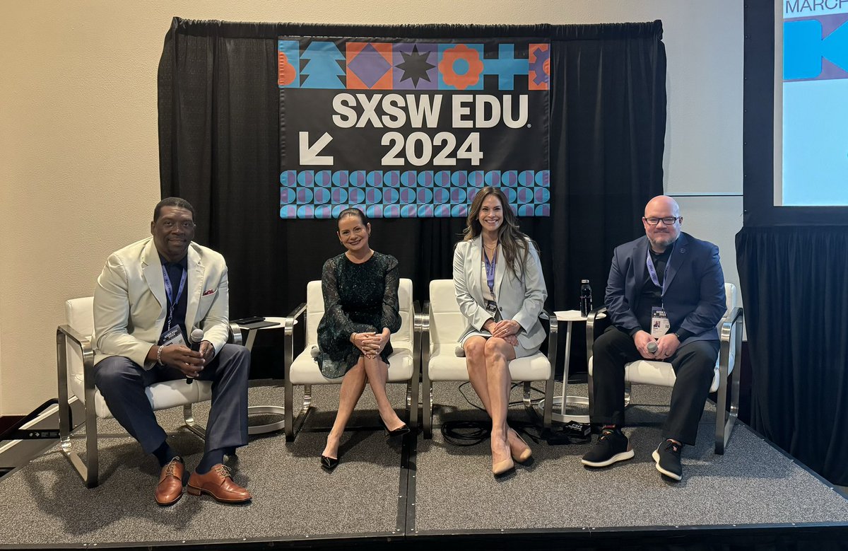 Great session yesterday at @SXSWEDU in Austin talking response times and with some awesome leaders in #education - @SuptEnfield, @Rdsams45, and Kathy Martinez-Prather! It was a privilege to discuss critical issues related to school security and safety with these leaders. #SXSWEDU