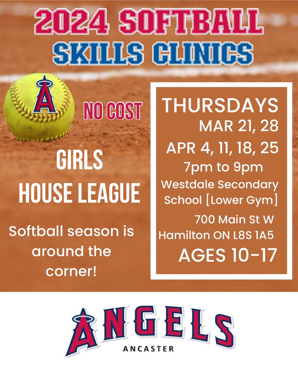 Softball season is right around the corner!!  Registered players and waiting list players are welcome to attend.  More details at ancasterbaseball.ca