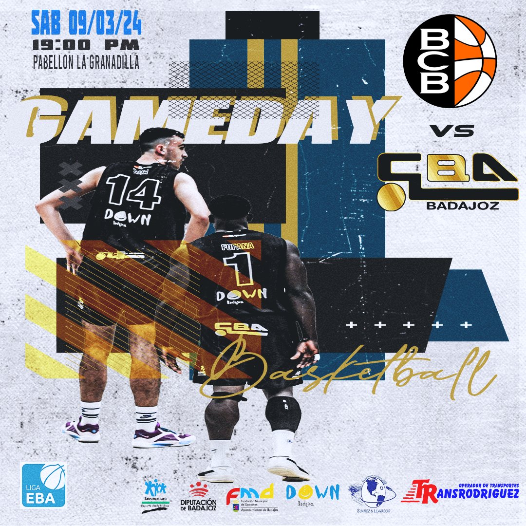 CBACADEMYSPAIN's tweet photo. Este sábado nuestro EBA tiene derby!!!
🏀 JORNADA 22
- BCBADAJOZ 🆚 CITY OF BADAJOZ ACADEMY
- Día: Sábado 09/03 📅
- Hora: 19:00 🕕
#CBAcademy
#CBAmethod #Badajoz
#basketball #baloncesto
#CBAfamily https://t.co/U6yRHnr8Fj