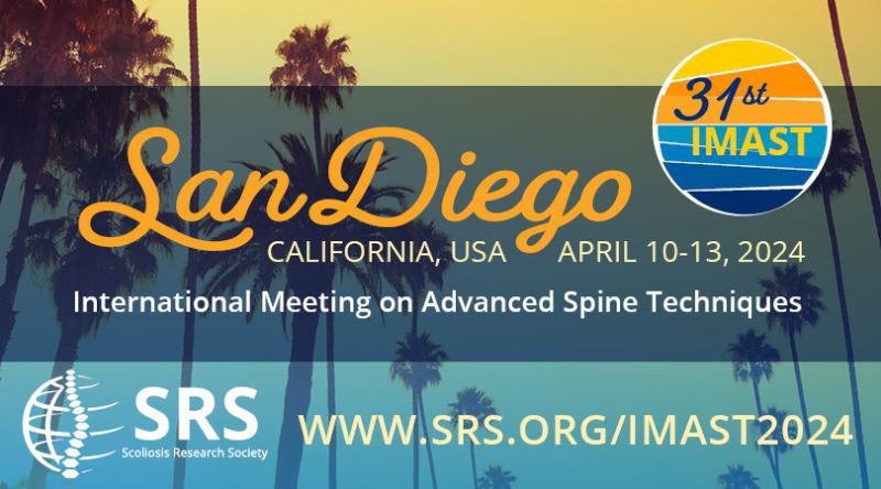 One of the best meetings for new technology and innovative techniques in spinal deformity surgery. One month away in beautiful #SanDiego! @SRS_org @drrobertcho @drsukenshah @RonHawary @KhoiThanMD @BenElderMD @ErkilincMd @TPazionis