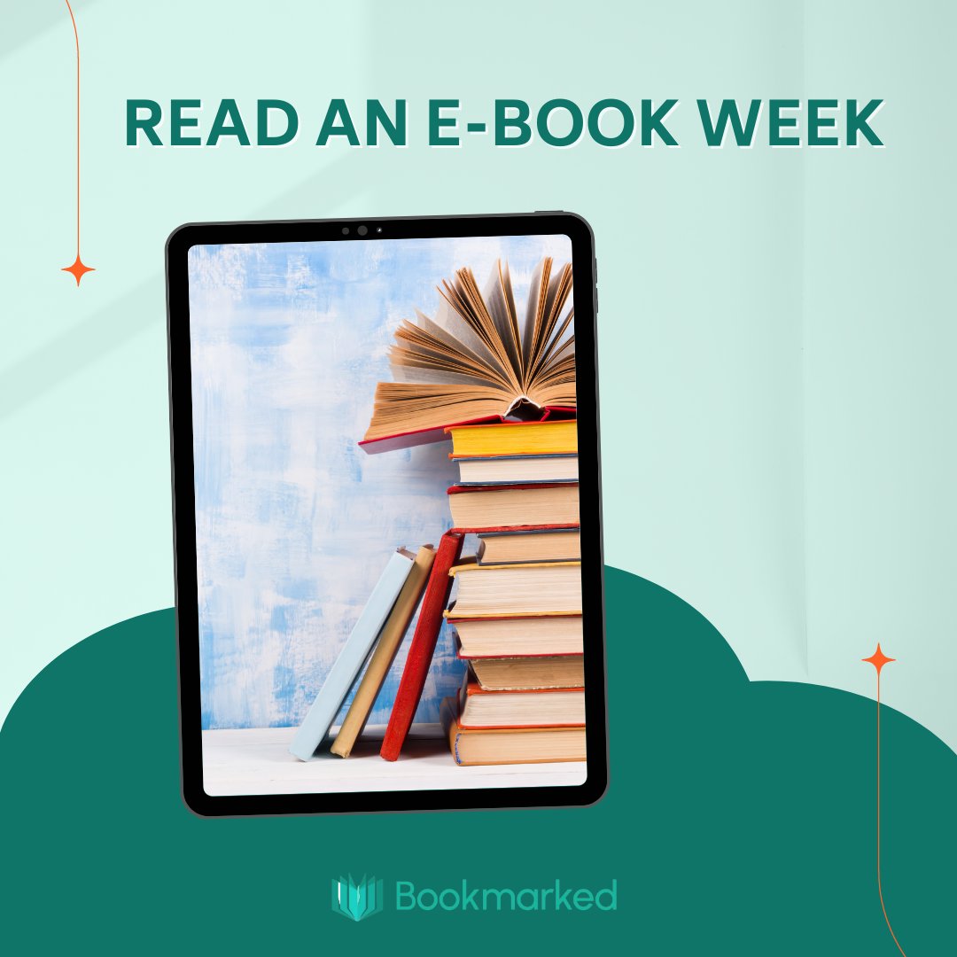 Unlocking worlds with every swipe 📚✨ Celebrating National Read an Ebook Week! Dive into the digital realm of stories and let your imagination soar. #EbookWeek #DigitalReading #Bookmarked