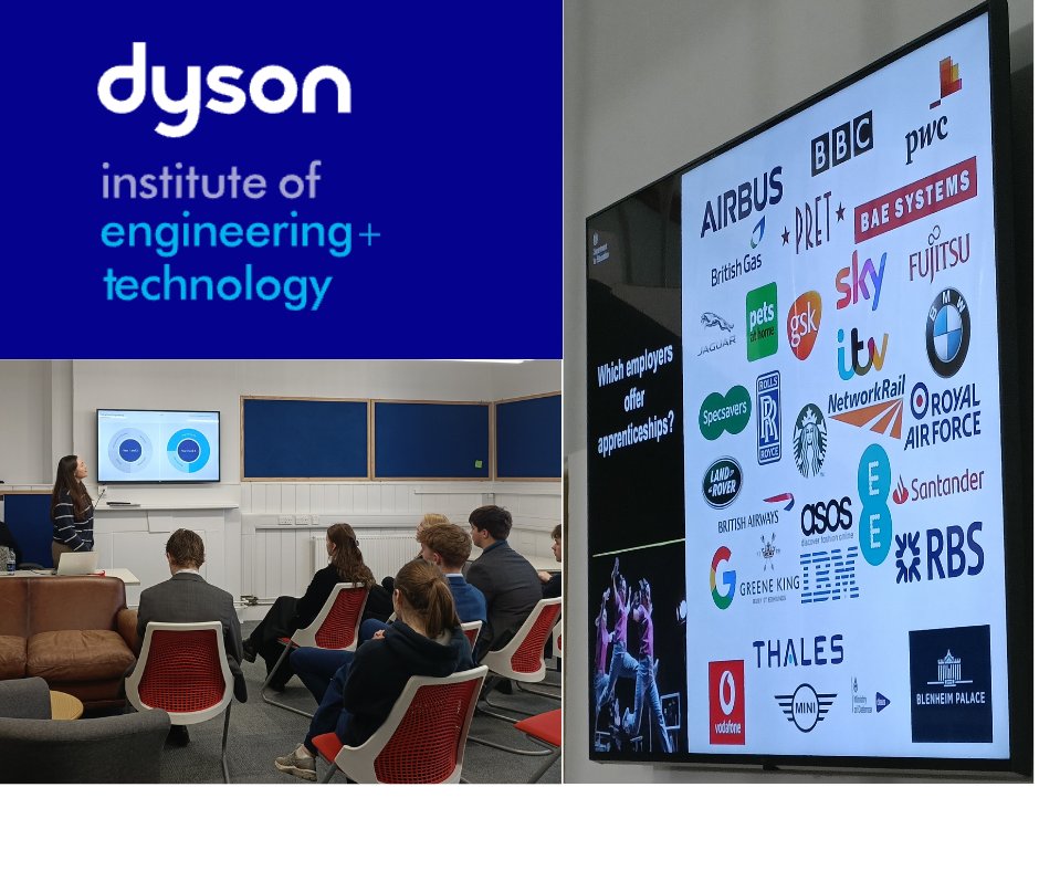 MCol_Futures's tweet photo. The L6th get an insight into life as a Dyson apprentice from OM Miya Scott and there is excitement from the Hundred as Lorna Owen from FSC/Ask Apprenticeships discusses the range on offer to them! https://t.co/hwOIMLOBEZ